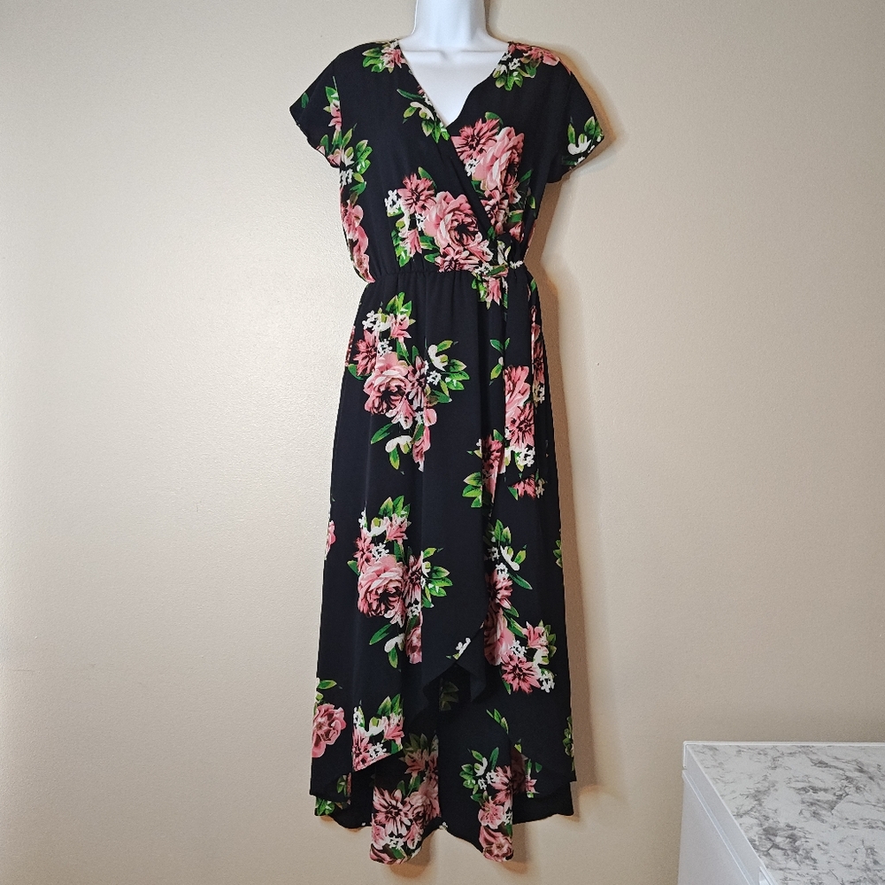 Scobe High-low Faux Wrap Maxi Dress - Picture 4 of 16